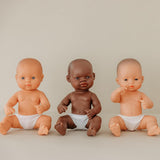 Miniland Babypop, Afrikaanse jongen, 32 cm, anatomisch correct