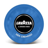 Lavazza A Modo Mio Dek Cremoso, 256 koffiecapsules, voor cafeïnevrije espresso met aromatische tonen van amandelen en canditis, 100% Arabica, intensiteit 7/13, medium gebrand, 16 pakjes