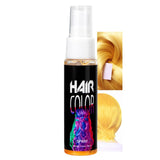 Haarlakkleur, tijdelijke rode haarverfspray, roodgekleurde haarverf, wasbare haarverf, levendig rode haarkleurspray, instant haarverf, haarverf voor carnaval, Halloween, cosplay, feesthaarverf Naty Shop Goud 30 ml (1 pakje)