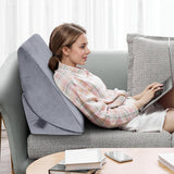 Verstelbaar verenkussen met hoge dichtheid, ergonomisch rugkussen voor bed en bank, anti-reflux leeskussen voor slapen, spelen, tv kijken (zwaar)