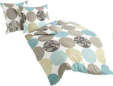 Bierbaum beddengoed, maco-satijn, Designed in Germany, model 6383 turquoise 02, 155X220 Cm + 80X80 Cm, comfortmaat Bedden en dekens Besuche den Bierbaum-Store Turquoise 200X200 Andere monsters