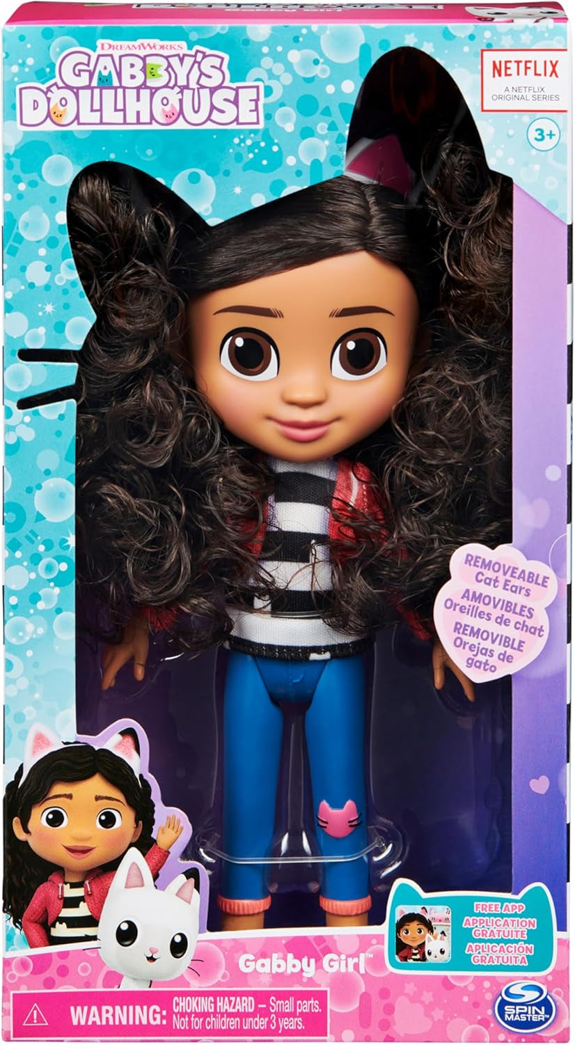 GABBY'S DREAMWORKS POPPENHUIS - Gabby Girl-pop van 20 cm, geschikt voor kinderen vanaf 3 jaar