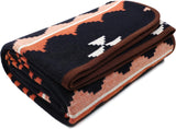 ACUSHLA 200,7 x 160 cm, 1,7 kg, deken, wollen deken, warme reisdeken, gebreide deken, decoratief, dekens voor bank, stoel, bank, bed, woonkamer, camping, geschikt voor alle seizoenen Ww203 bedden en hoezen Besuche den ACUSHLA-Store Morocco Dark Blue 79" X 63"