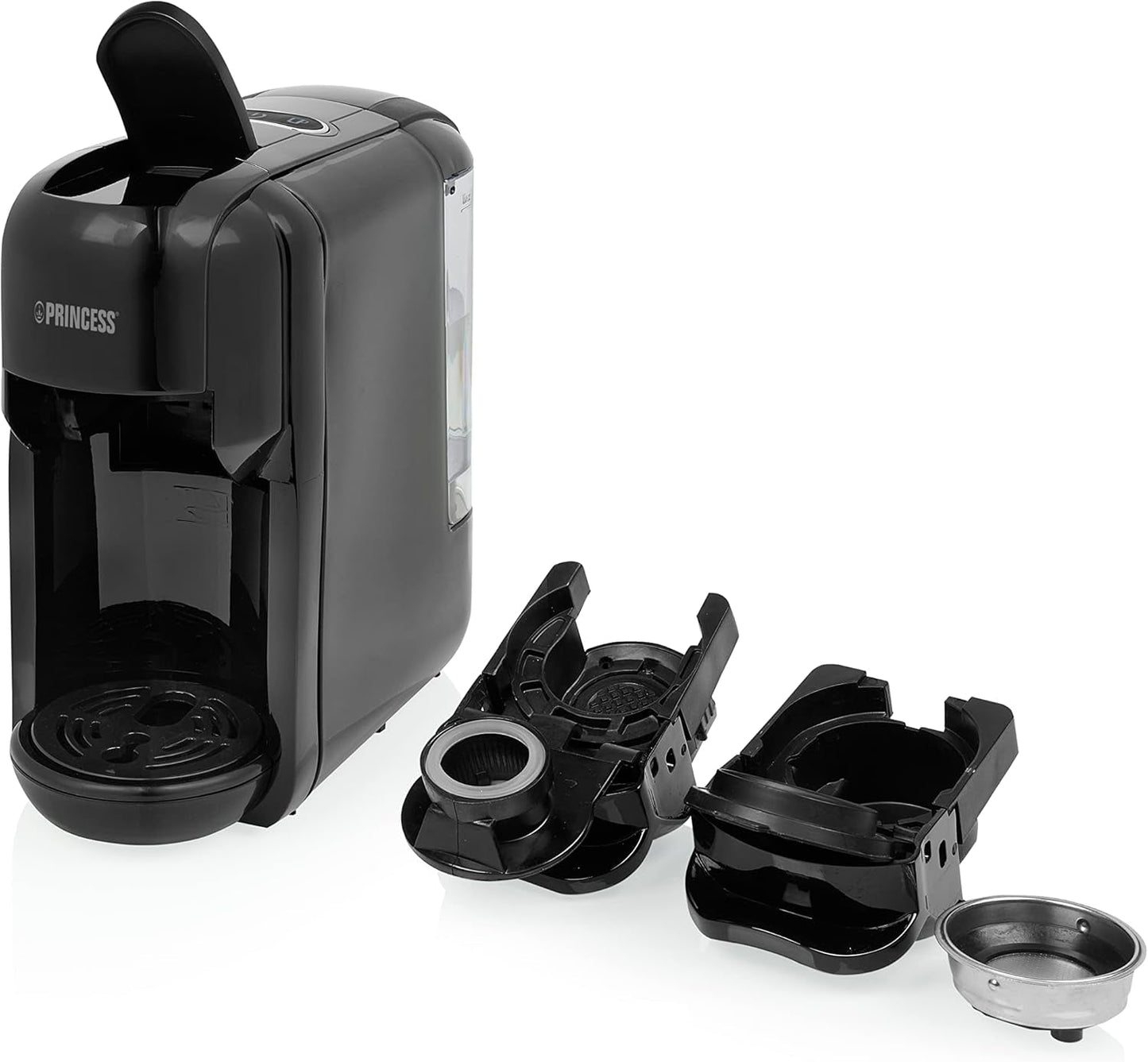 Princess Espressor 249452 – Voor Nespresso™, Dolce Gusto en ESE capsules – 19 bar Italiaanse pomp – 0,6 L – 1450 W