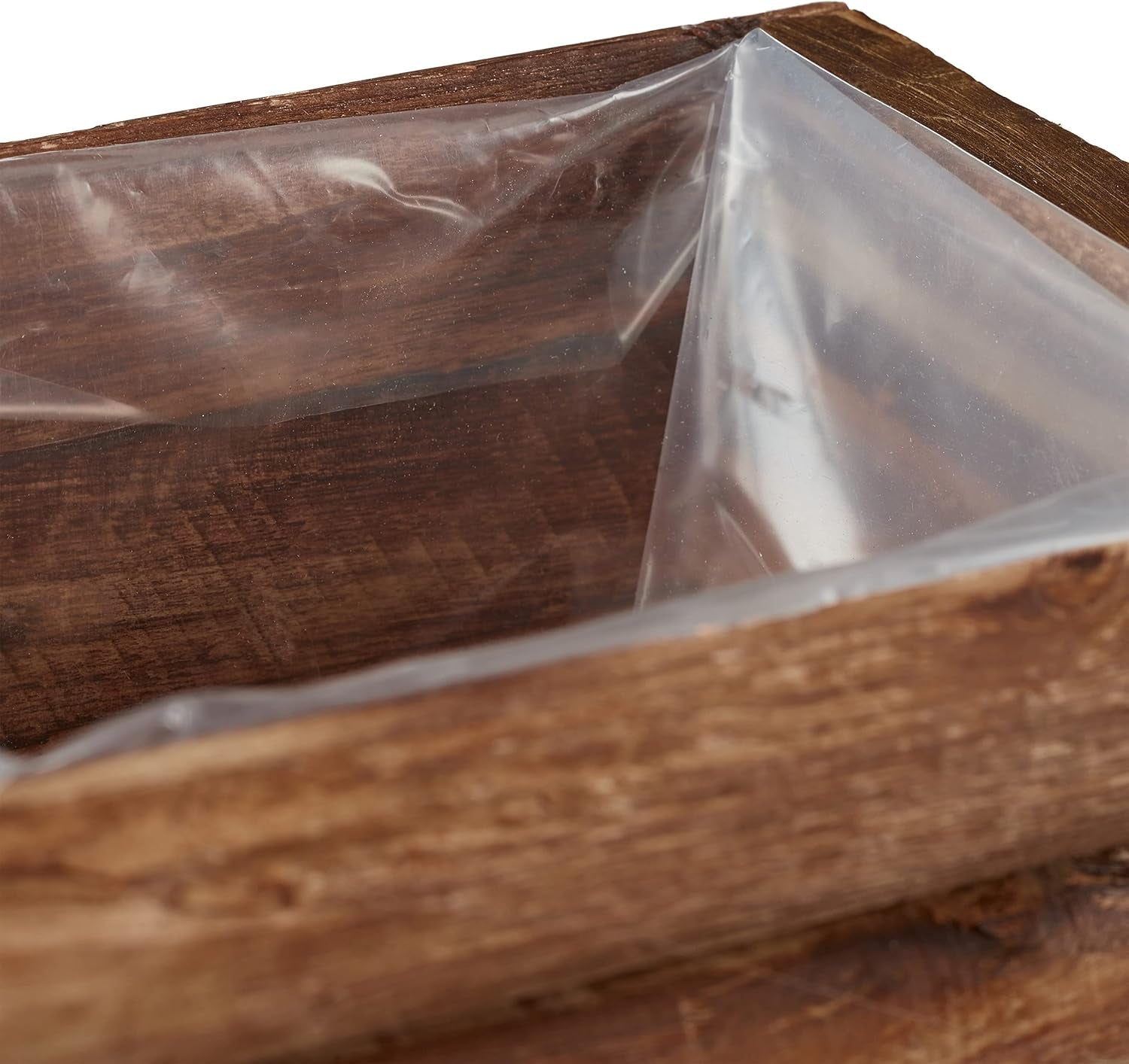 Relaxdays plantenbak kruiwagen, set van 2, tuindecoratie, H x B x D: 12,5 x 26 x 12 cm, bloemenwagen voor planten, hout, natuurlijk