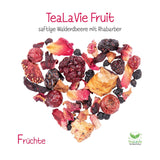 Tealavie - Thee voor kinderen zonder suiker - Wilde aardbeien en rabarber (200 g) Tealavie Fruit - Losse fruitthee