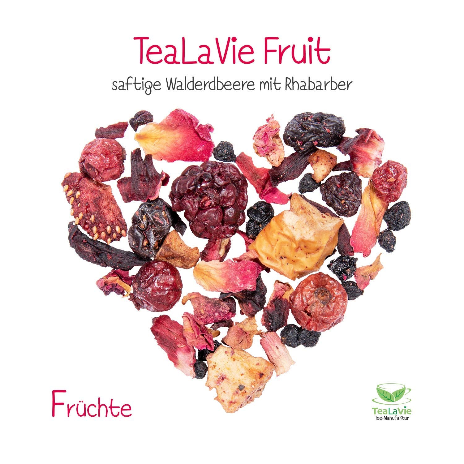 Tealavie - Thee voor kinderen zonder suiker - Wilde aardbeien en rabarber (200 g) Tealavie Fruit - Losse fruitthee