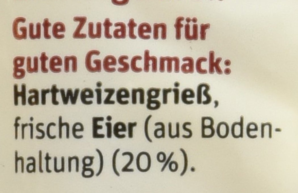 tegut... Eiernoedels Kurkentrekker, 5 stuks (5 x 500 g)