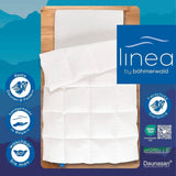 Allnights Dekbed Medium Dekbed 135X200 100% nieuwe veren en dons Allergievriendelijk Wasbaar tot 60°C Made in Germany Witte dekbedden en quilts Naty Shop