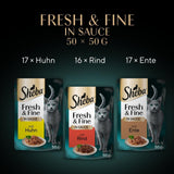 Sheba CATCARE Zakje Nat Vers & FIJN (Vlees) Stukjes IN Jus Volwassene 50G Multipack Standaard