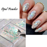 JMEOWIO Nagelglitter 12 roosters Aurora Nail Art decoratieaccessoires nageldesign