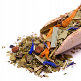 Yerba Mate theeservies voor 2 personen – Mas Energia Guarana 400 g – Marmol Blue keramische mok 350 ml – RVS Bombilla 19 cm – Losse thee 2 x 200 g