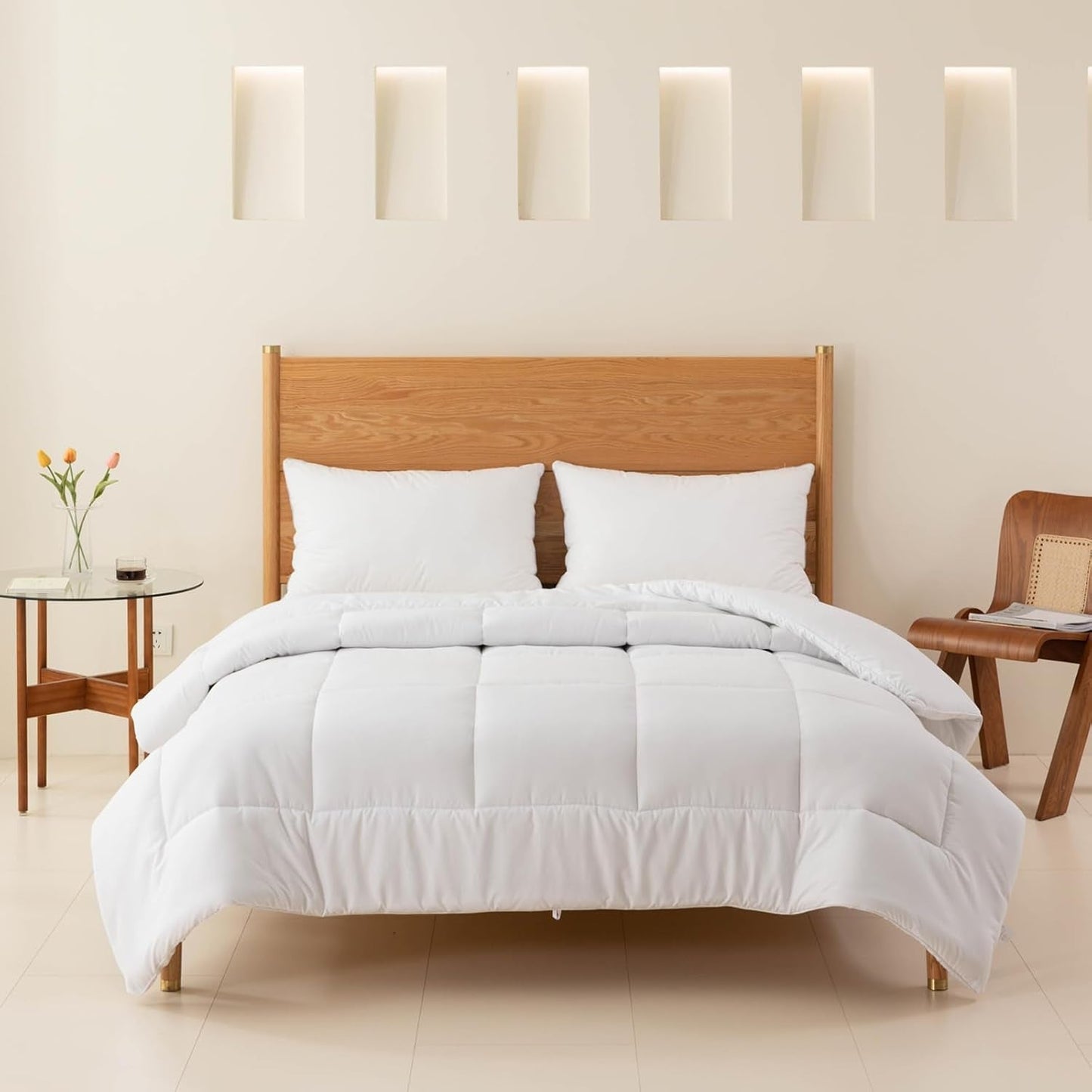 Good Nite Quilt All Seasons Quilt 155X220 Cm 4 Seizoenen Quilts Microvezel Quilt Four Seasons Quilt Wit (155X220 Cm) Quilts en Quilts Naty Shop