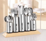 Bestekhouder van roestvrij staal, 1 verpakking, zilver Naty Shop Kitchen