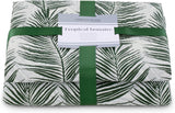 Ameliahome Sprei Sprei 170X210 Cm Dubbelzijdig Onderhoudsvriendelijk Sprei Plantpatroon Groen Wit Tropisch Bonaire Bedden en Dekens Besuche den AmeliaHome-Store