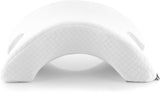 InnovaGoods - Visco-elastisch nekkussen voor koppels, Ergonomisch ontwerp voor ontspanning van koppels, Traagschuim voor drukverlichting, Afneembare hoes, Wit, 36 x 12,5 x 30,5 cm, Traagschuim