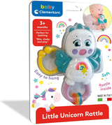 Clementoni 17778 - Kleine Eenhoornrammelaar - Sonaglio Neonato Con Massaggiagengive, Giocattolo Bambini 3 Mesi, Rafforza Le Capacità Motorie E Sensoriali - Made in Italy Jucarii Bebe Naty Shop