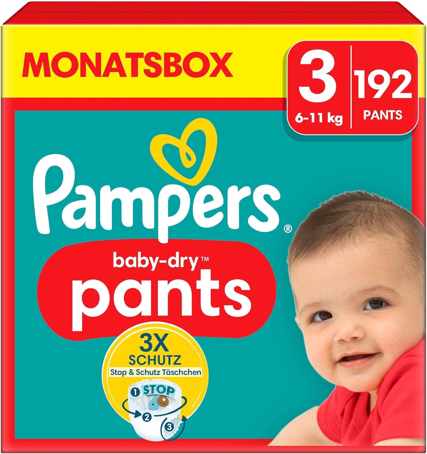 Pampers Baby-Dry Pants Größe 5, 160 Stück, 11kg-17kg, 360° auslaufsichere Geschikt voor dag en nacht