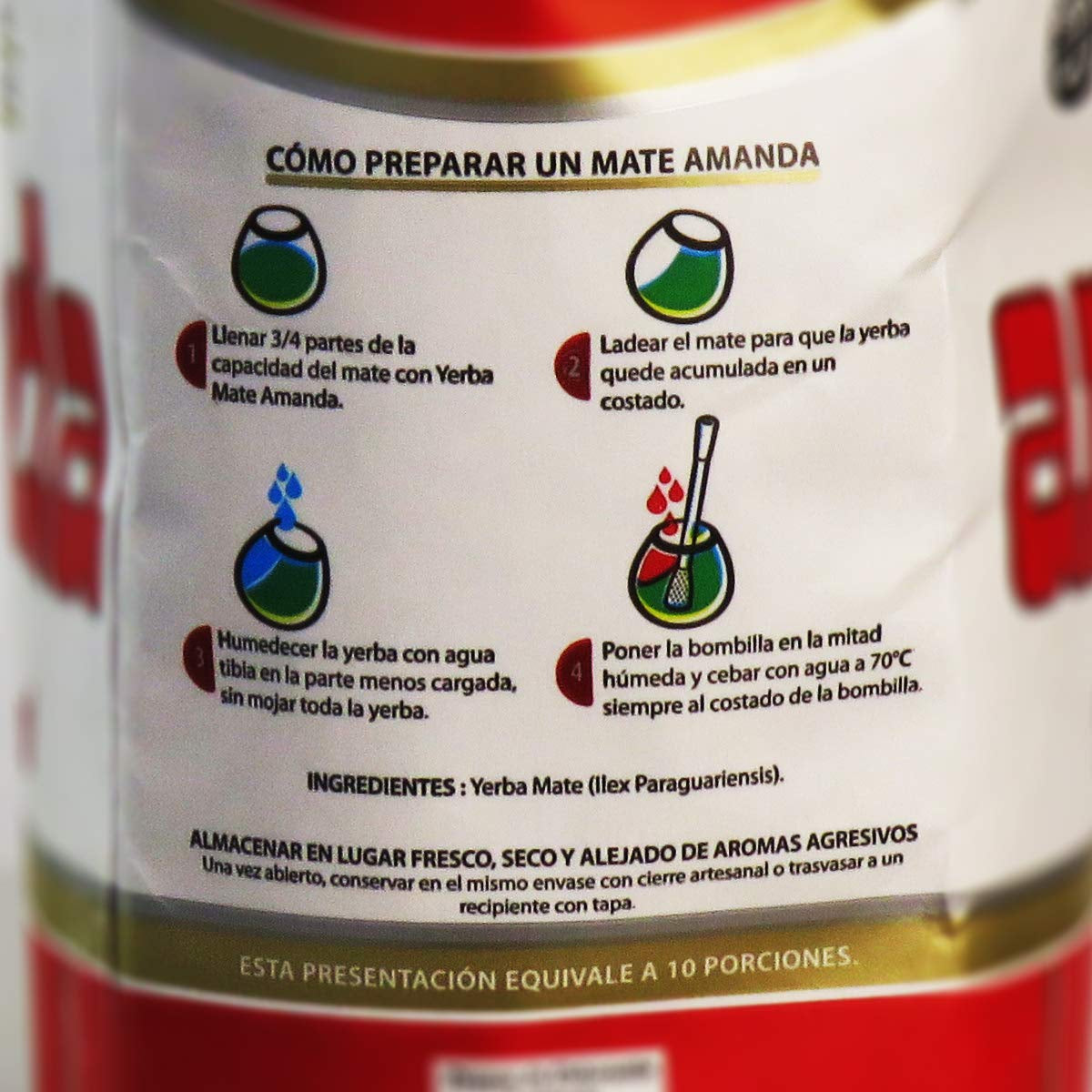 Elaborada Yerba Mate Thee 500G | Traditionele Mate Thee | Yerba Mate Thee Elaborada Con Palo Losse bladeren 0,5 Kg