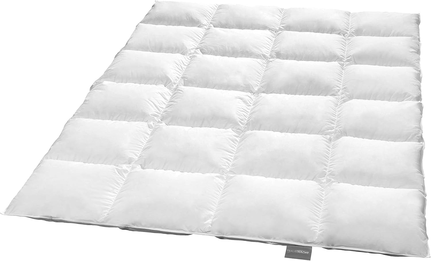 Traumnacht Basic Licht donzen dekbed met nieuw wit dons (60%) en veren (40%), DIN EN 12934, 135 X 200 Cm, Down Pass en Oeko-Tex gecertificeerd, geproduceerd volgens de Duitse kwaliteitsnorm Dekbedden en dekbedden Naty Shop 90 procent dons / 10 procent veren Warme winterdeken 220 X 240