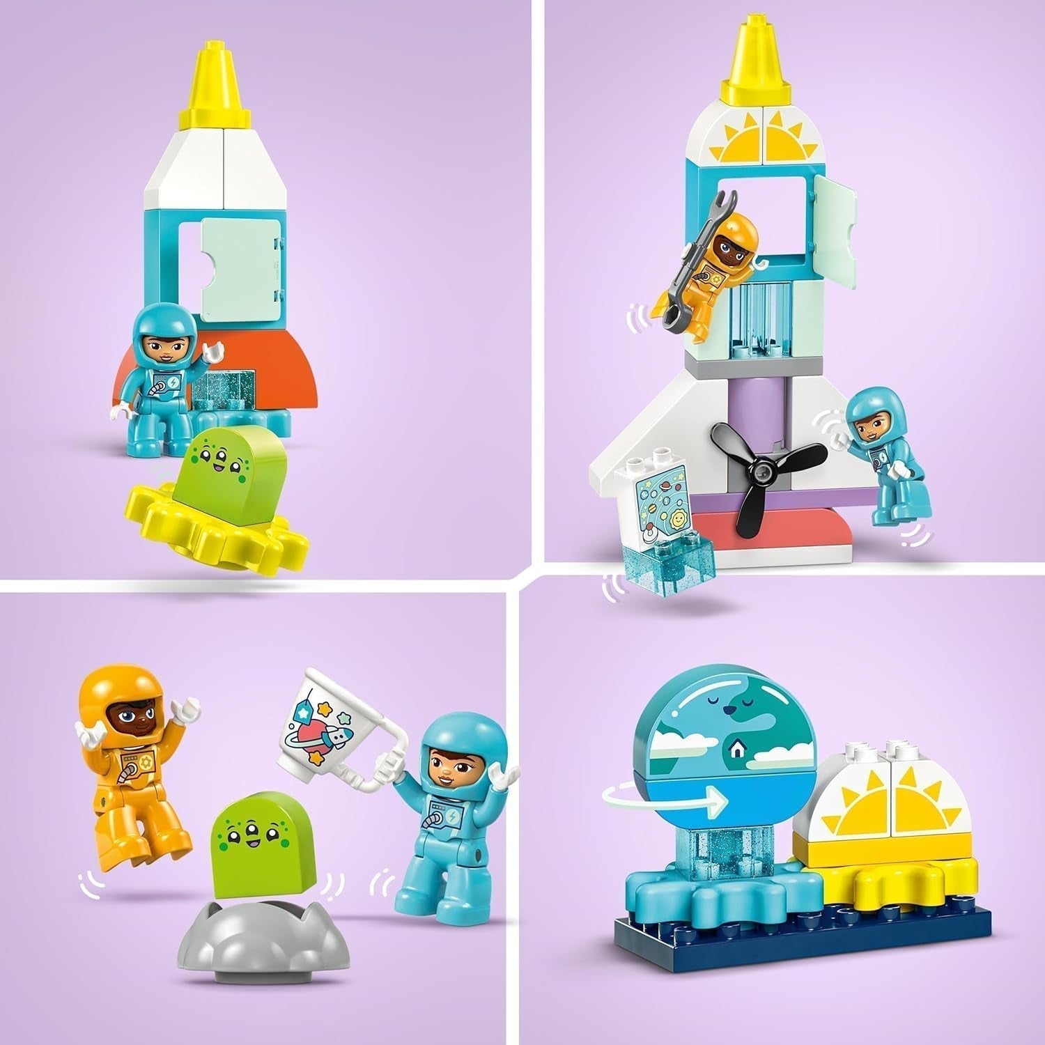 LEGO DUPLO 3-in-1 Space Shuttle Veel avontuur Ruimteset Raketspeelgoed voor kinderen Bouwwetenschapspeelgoed Vroege ontwikkelingsmotorische vaardigheden Cadeau voor 3-jarigen 10422 Bouwsets bij LEGO-Store