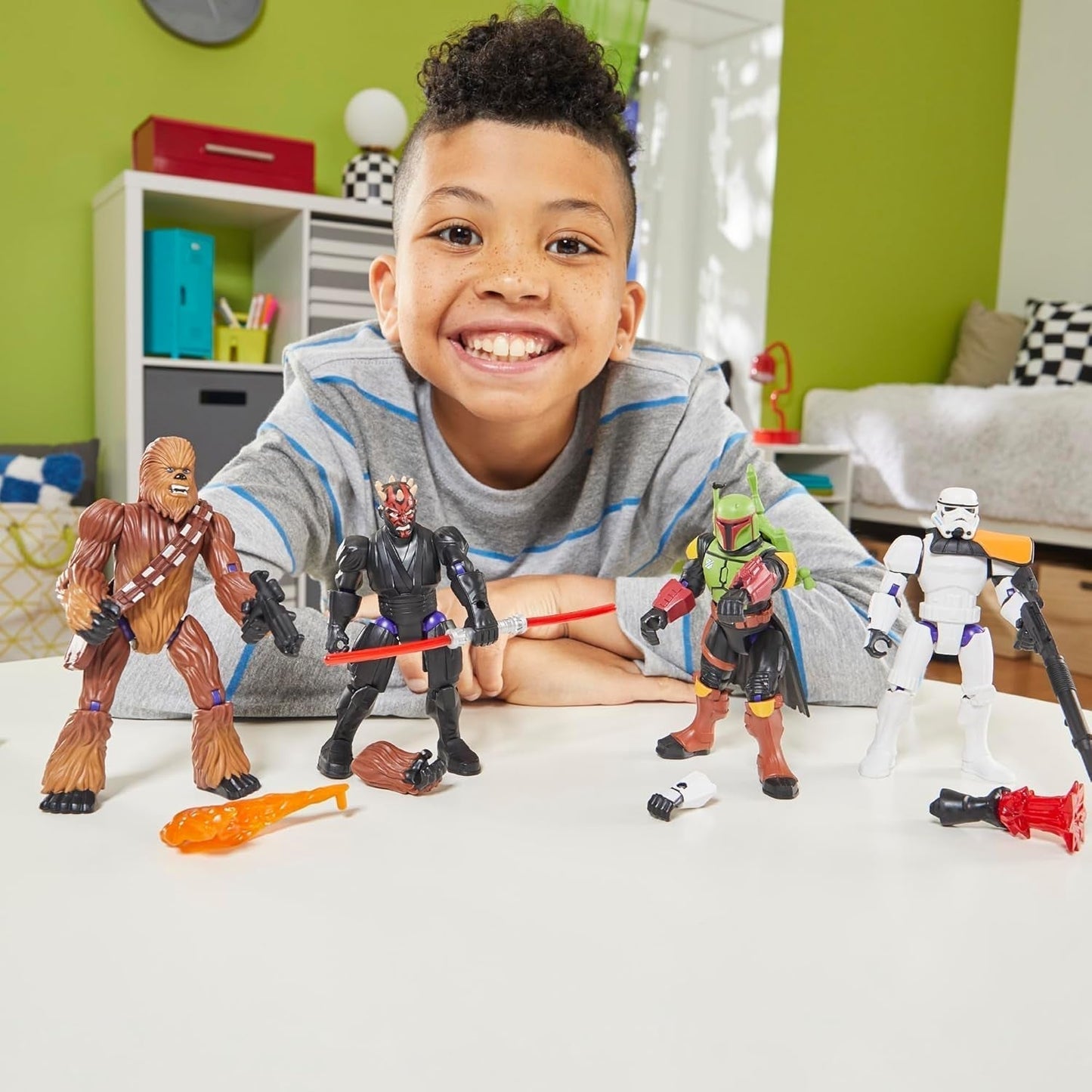 Star Wars Mixmashers Boba Fett Aanpasbare mix-en-match-actiefiguren en accessoires Actiefiguren Naty Shop