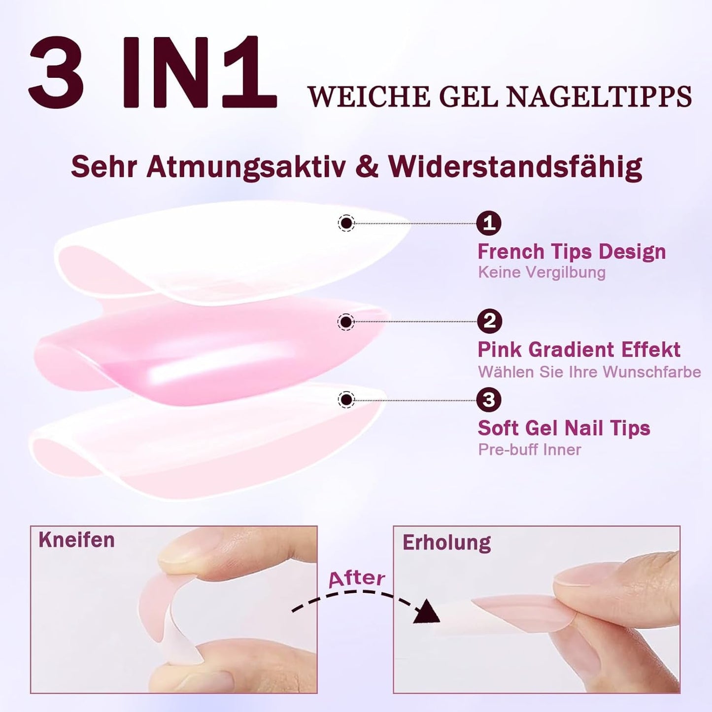 120 stuks naaktroze nepnagels met nagellijm - 12 maten korte ovale vierkante pers op nagels - mooie nagels, lijm op kunstnagels - geschikt voor dames doe-het-zelf nagelontwerp (squaval roze verloop)