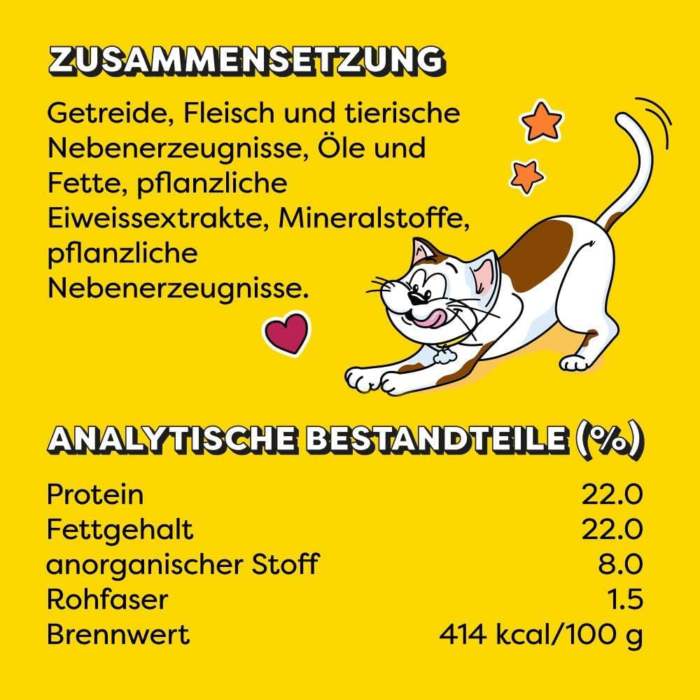 DREAMIES SHAKE UPS Multivitamine Zeevruchtenfestival Kattensnoepjes in geportioneerde zakjes - 55 g (6 zakjes)