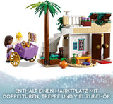 LEGO 43223 Disney Wish Asha in Rosas City, Wish Movie Set met markt, Asha minipop, Valentino als speelgoedgeit en sterfiguren, cadeau voor kinderen vanaf 6 jaar, bouwsets voor meisjes en jongens Besuche den LEGO-Store