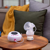 Chicco elektrische borstkolf met stimulatie- en extractiefasen, 10 intensiteitsniveaus, comfortabel en snel, ergonomische vorm, met schuine speen en strakke dop, wit, 150 ml Accessoires Voeding en borstvoeding Bebe Naty Shop