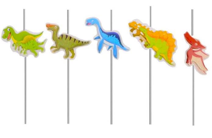 Set van 5 rietjes met dinosaurussen Naty Shop