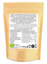 500 g gedroogde biologische kersen, zonder pit, zonder toevoegingen, zoetstoffen en conserveermiddelen Gedroogde producten Naty Shop