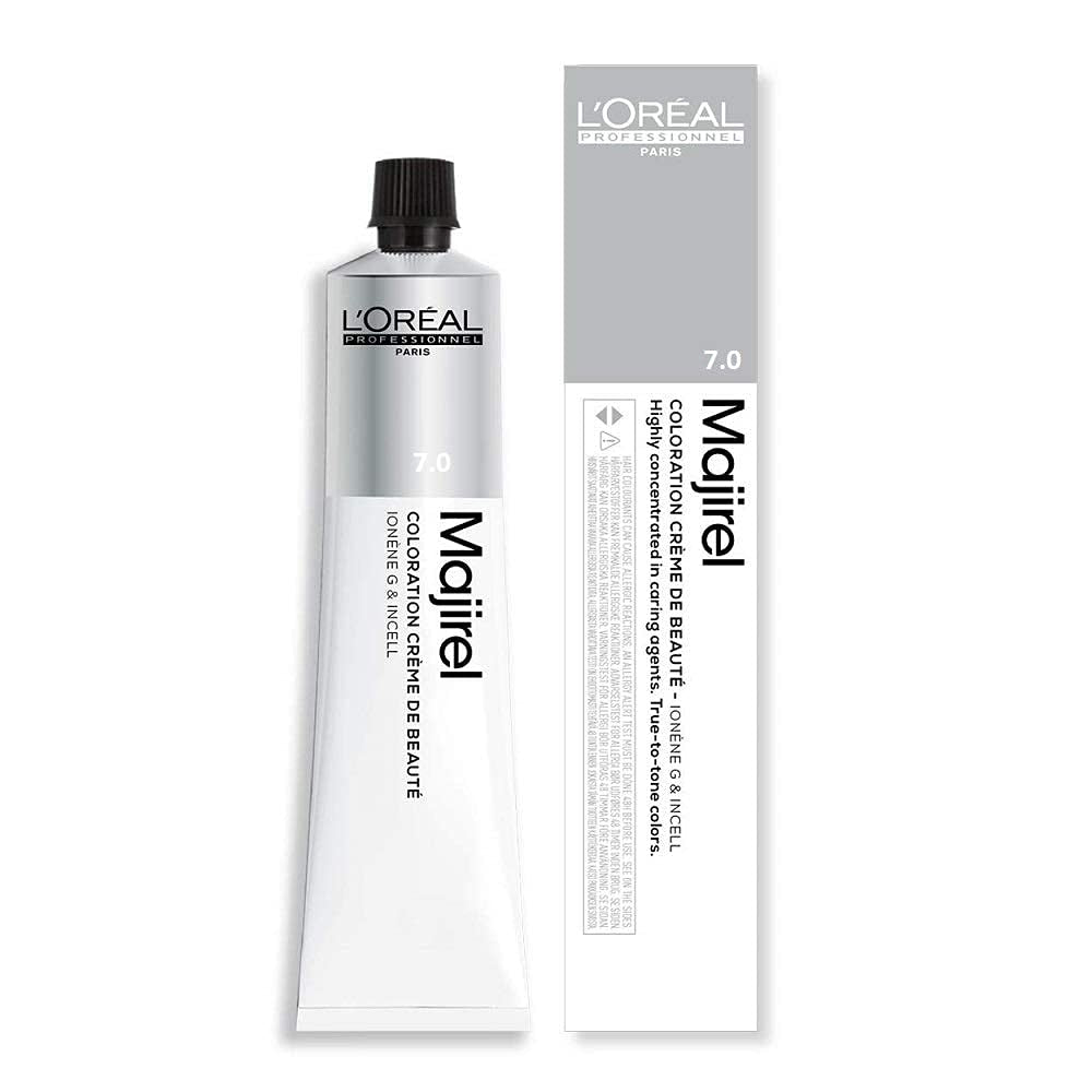 L'Oréal Professionnel Majirel 5 lichtbruin, 50 ml gearomatiseerde Haarverf Naty Shop 7.0 Blond medium intensief 50 Ml (1 pakje)