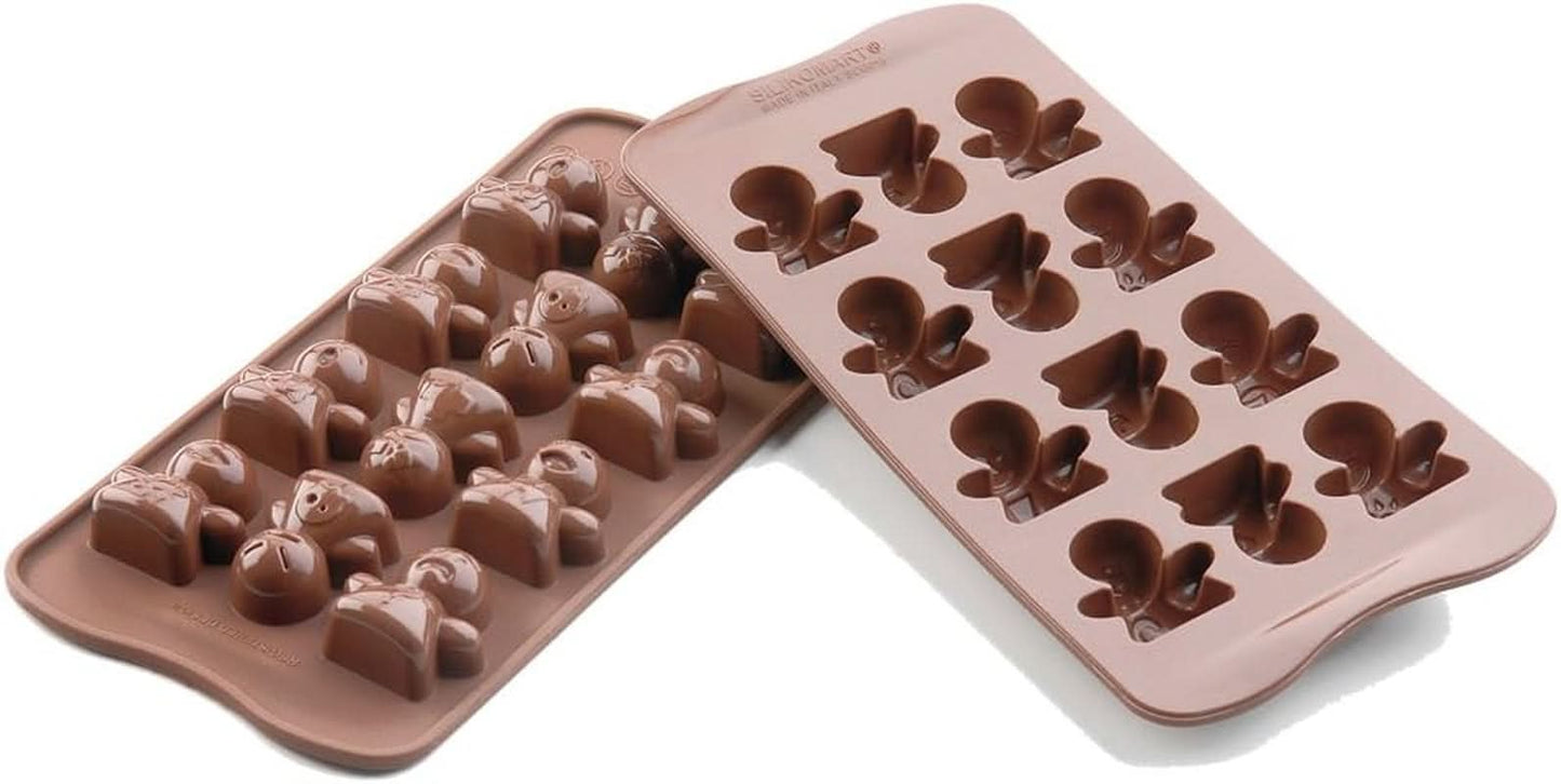 Silikomart 191827, Chocoladepralines, Engelen, Andere keukenmodellen Naty Shop 10,5X10,5X3 Cm