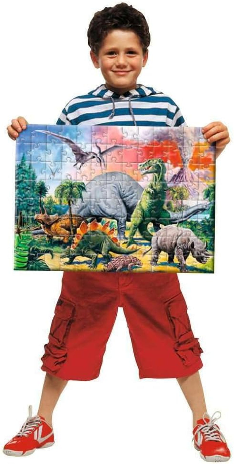 Ravensburger puzzel voor kinderen - 10957 Tussen de dinosaurussen - Dino puzzel voor kinderen vanaf 6 jaar met 100 stukjes in XXL formaat Puzzel Naty Shop