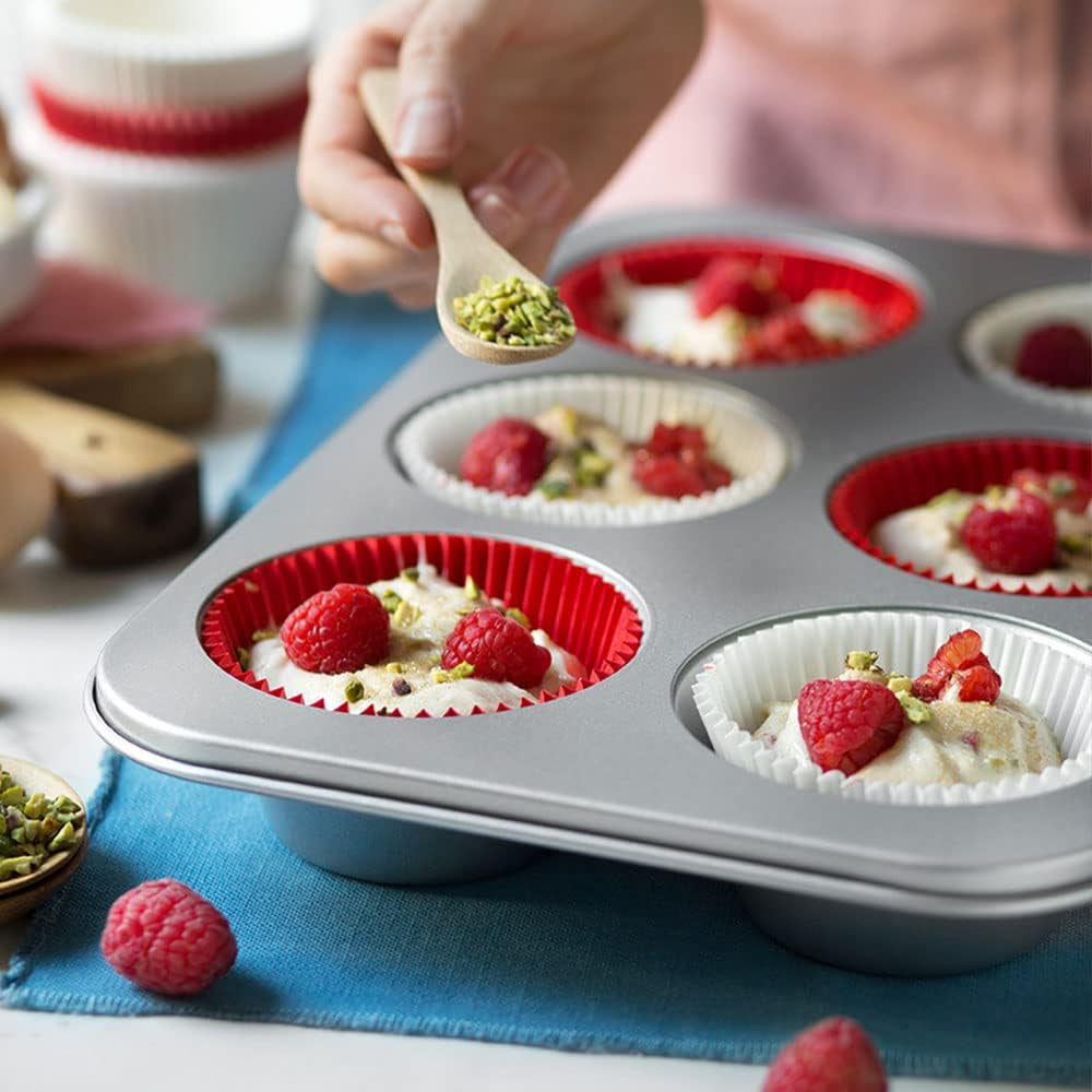 Bakplaat 6 Jumbo Muffins Ø 9 Cm - 34 X 22 X 4,5 cm Bakvormen en bakplaten Naty Shop