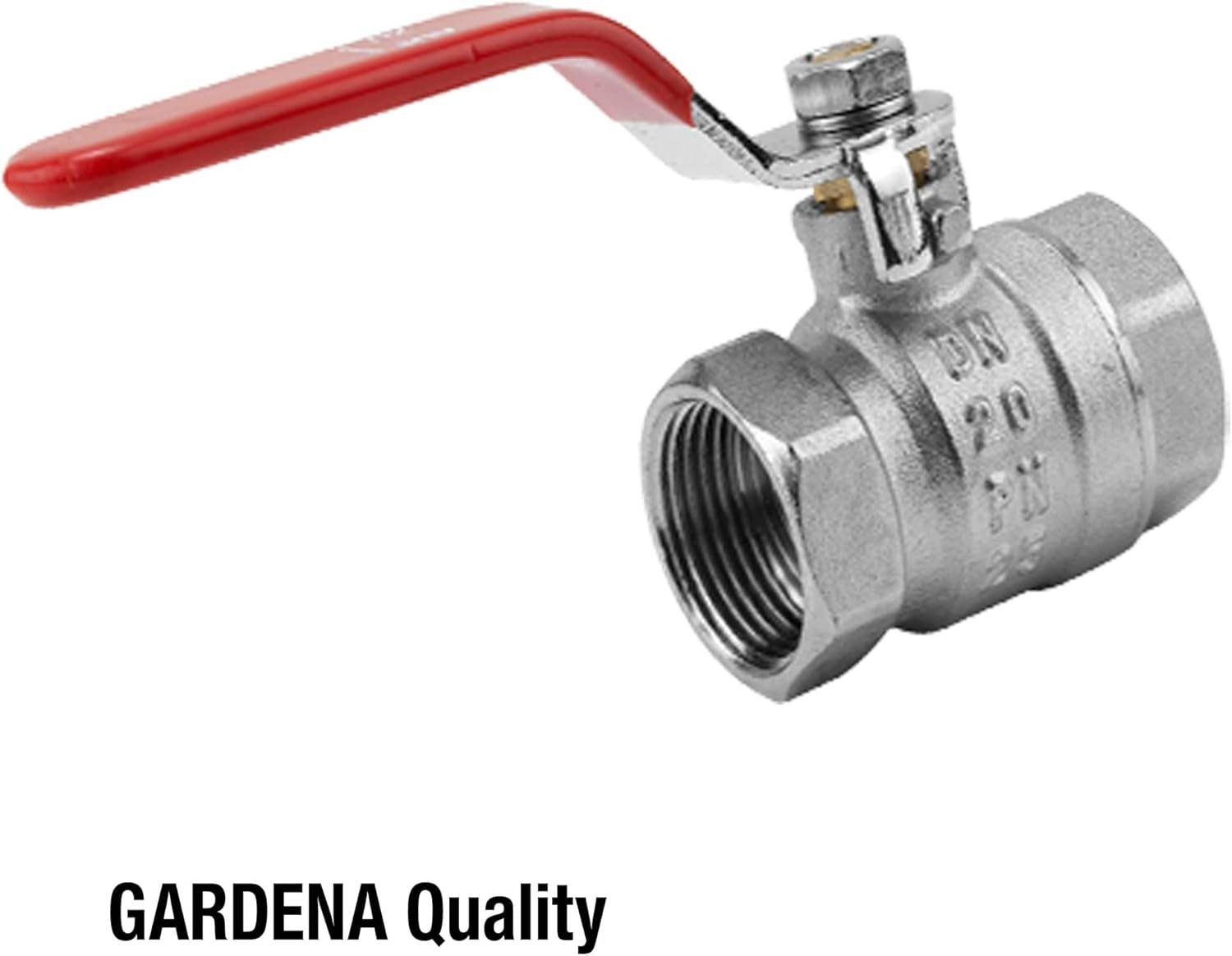 Gardena kogelkraan: uitlaatventiel voor binnen en buiten, binnendraad aan beide zijden, 26,5 mm (G 3/4 inch) draad (7336-20)