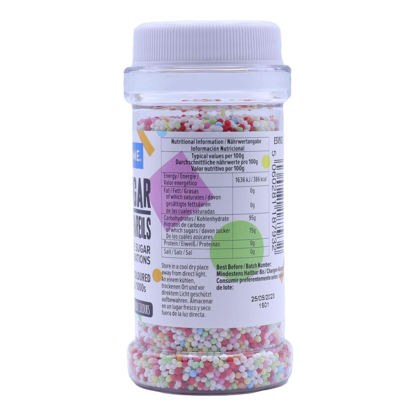 PME Nonpareilles Veelkleurig, 80 gram Hagelslag Naty Shop