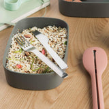 BergHoff dubbele bentobox - Leo (lunchboxset 19x12,5x9 cm, twee dozen, magnetronbestendig, luchtdicht afgesloten, vaatwasmachinebestendig, ideaal voor snacks / snacks / salade) 3950126 Voedselbewaardozen Naty Shop