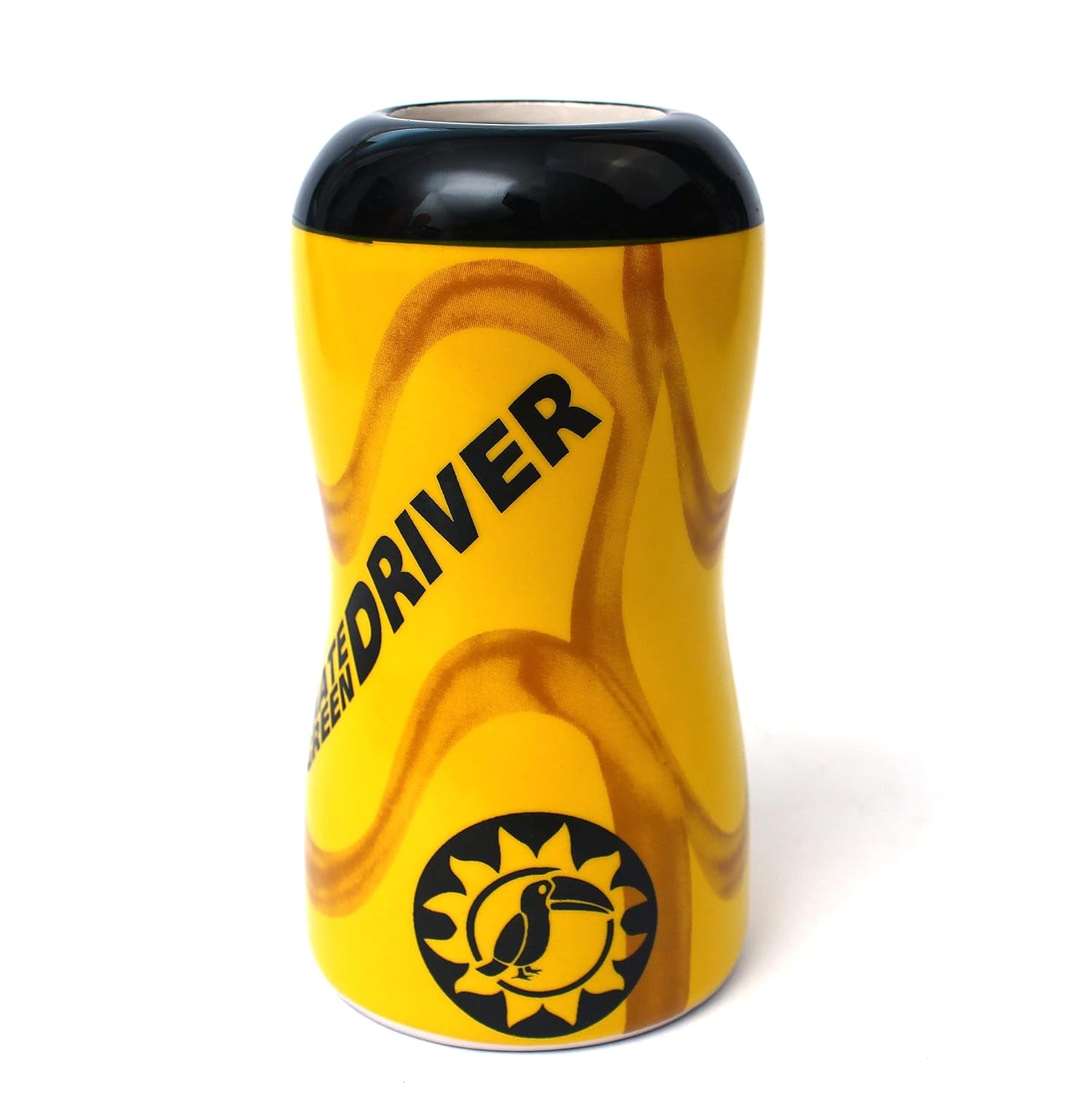 Yerba Mate Theemok DRIVER Keramische mok Automok Perfect voor autoreizen Mate Thee en koude of warme dranken Keramische mok Volledig geglazuurd 1,75 kg