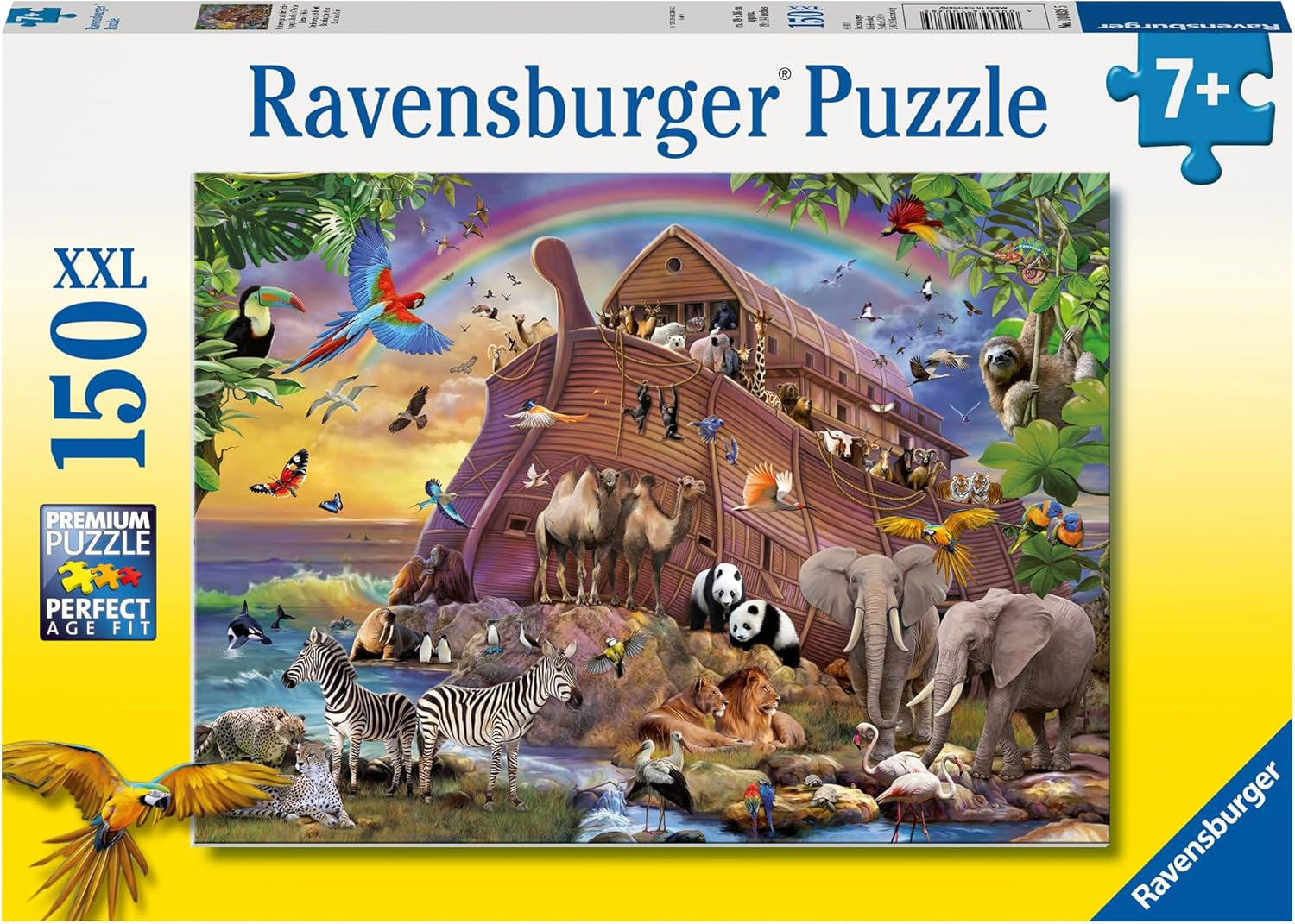 Ravensburger kinderpuzzel - 10038 Unterwegs Mit Der Arche - Ark van Noach puzzel voor kinderen vanaf 7 jaar, met 150 stukjes in XXL-formaat Puzzel Naty Shop Standaard titel