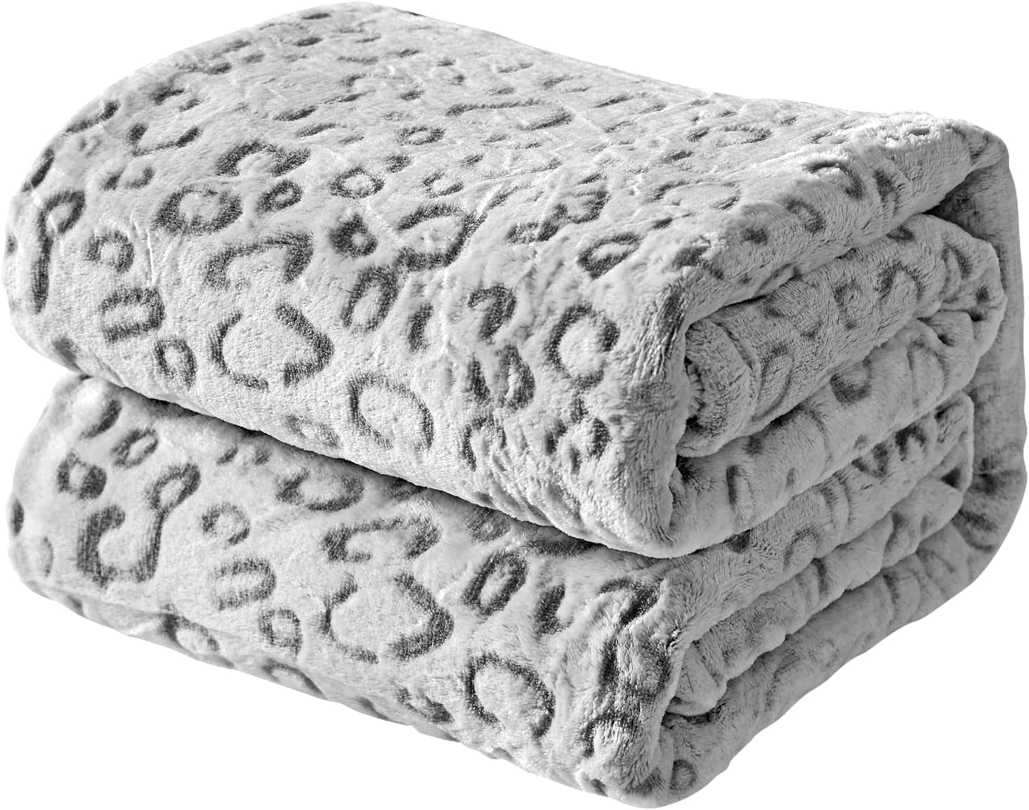 FY FIBRE HOUSE flanellen fleece plaid, microvezel deken met 3D cheetah print, 228 X 274 cm, paars Quilts en quilts Naty Shop Grey, luipaardpatroon 40 "X50"