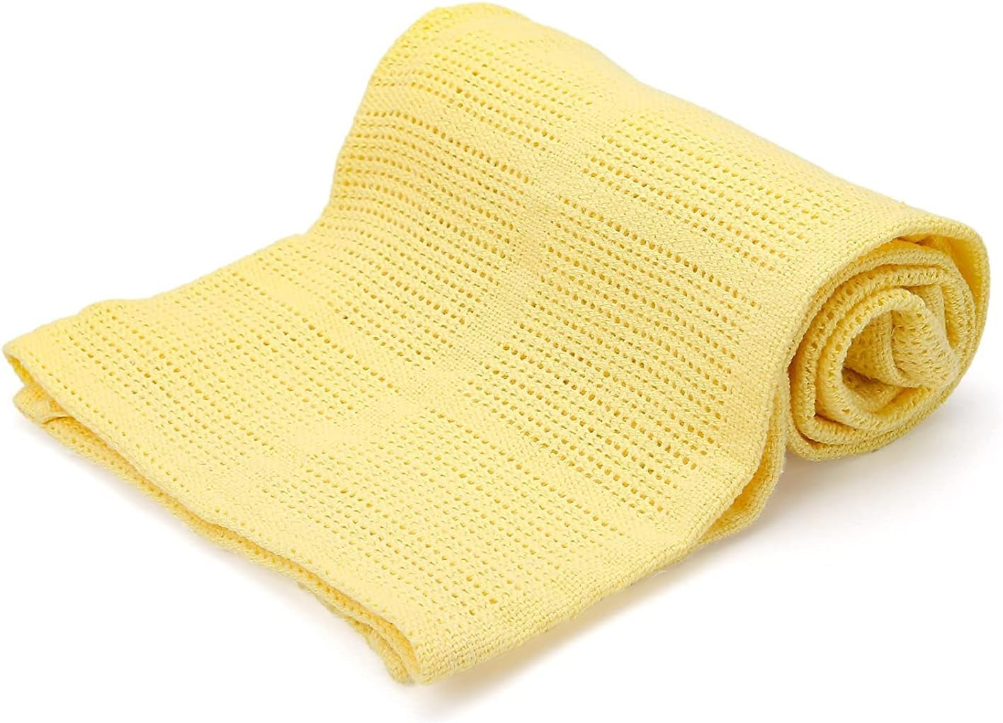 Familiebeddengoed Roze Cellulaire Deken voor Tweepersoonsbed, Katoen, Omkeerbare Grote Sprei, Lichtgewicht, Thermisch, Zacht, Traditioneel Cellulaire Deken, 230 X 230 Cm Quilts en Quilts Naty Shop Geel Tweepersoonsbed (230X230Cm)