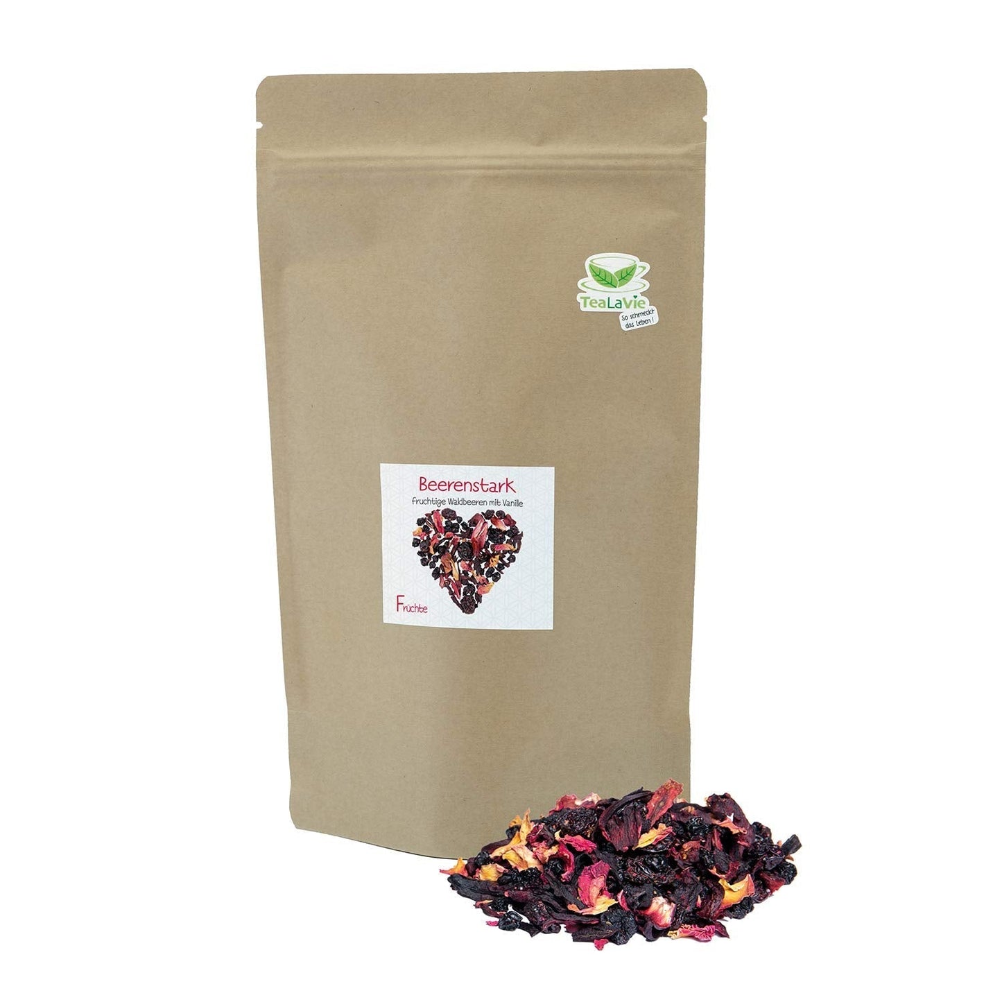 Tealavie - Thee voor kinderen zonder suiker - Wilde aardbeien en rabarber (200 g) Tealavie Fruit - Losse fruitthee