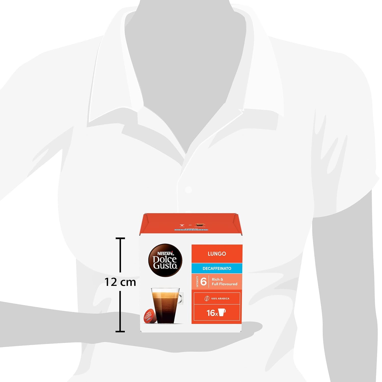 NESCAFÉ DOLCE GUSTO Lungo Decaffeinato koffiecapsules 3er-pakket (3 x 16 capsules)