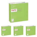 , Papieren wegwerpservetten, Ideaal voor informele lunches en buffetten, Verpakking van 50 servetten, Afmeting 33X33, 4-voudig, 2-laags, Appelgroene kleur, 100% puur cellulosepapier, FSC