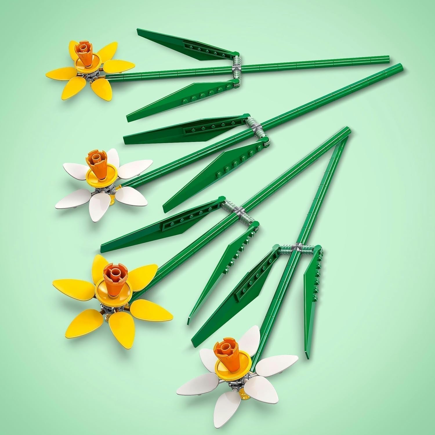 Narcissen LEGO Botanicals - Paascadeaus voor meisjes en jongens - Kunstbloemen voor kinderen - Bloemboeket als kamer- of kantoordecoratie - Cadeau voor vrouwen - 40747 Bouwsets Besuche den LEGO-Store