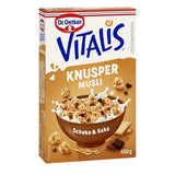 Dr. Oetker Vitalis Classic Crispy Muesli: Grootverpakking Krokante Ontbijtmuesli met Rozijnen, 1 Pak, 1,5 kg