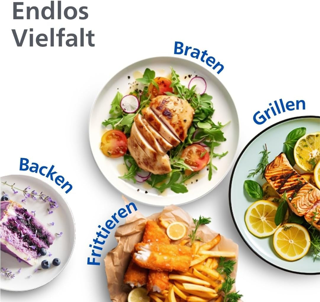 Philips Dual Basket Airfryer 3000 Serie met ontbijtset, 9 liter, 2 lades Huishoudelijke apparaten Naty Shop