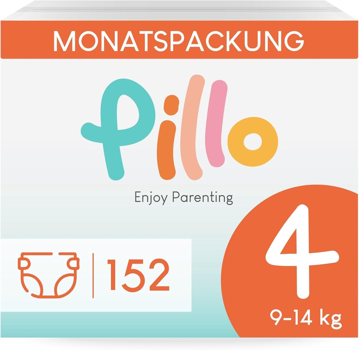 Luiers Pillo 3 - Doos met 168 luiers, 6 verpakkingen van elk 28 luiers, maat 3 - Midi (6-10 kg) - Luiers voor baby's
